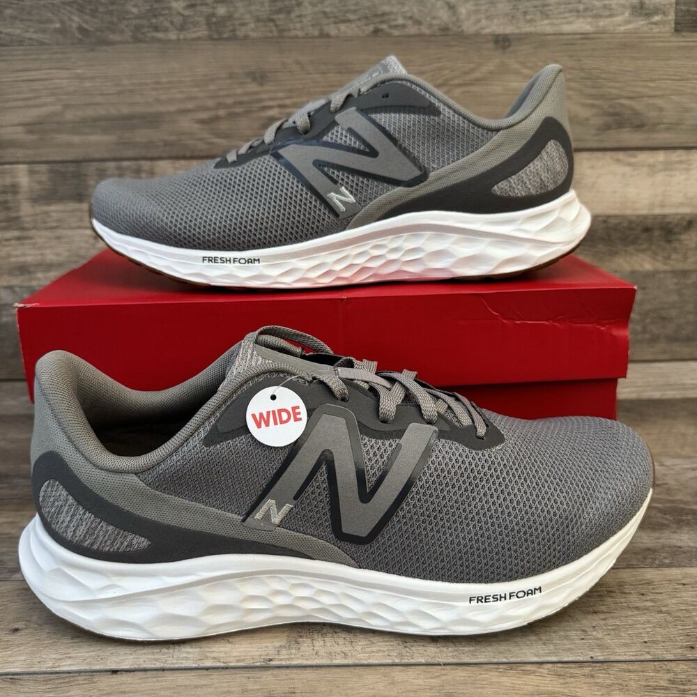 New Balance Fresh Foam Arishi v4 Mens Size 12 4E Wide Running Shoes Grey